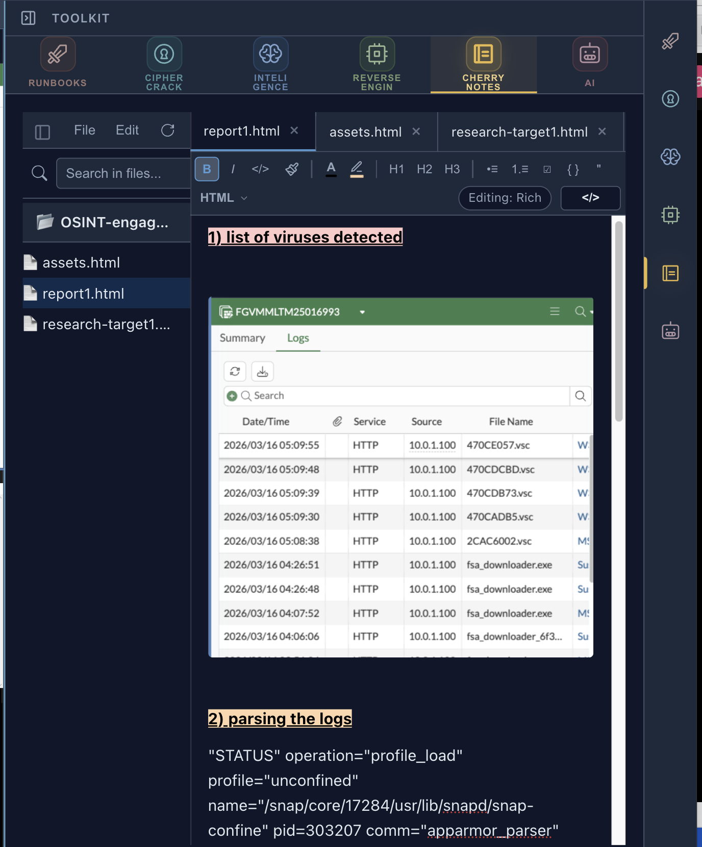 Notes Beside The Work